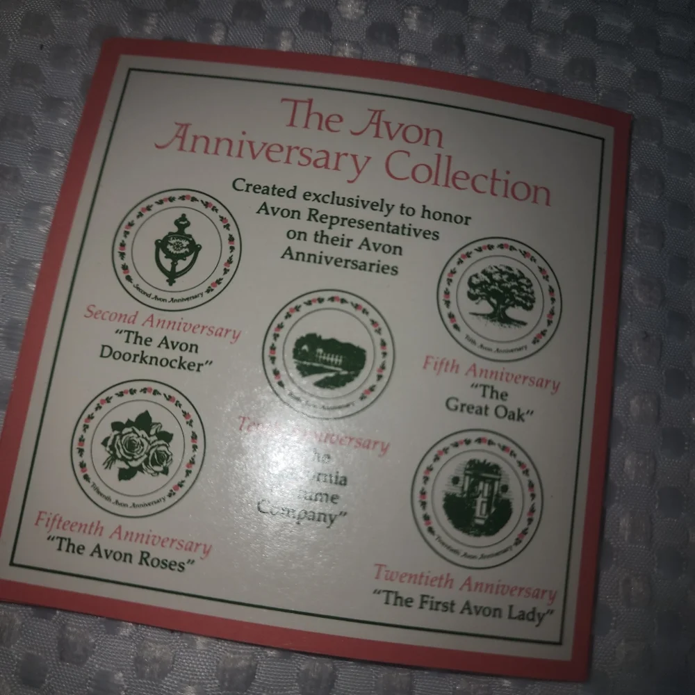 VINTAGE AVON EUC SECOND   ANNIVERSARY PLATE THE  DOORKNOCKERS COLLECTORS EDI…